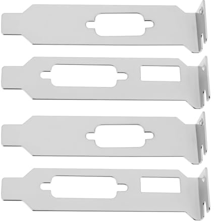 be in your mind Lot de 2 Paires de Mini Supports Demi-Hauteur pour Boîtier d'ordinateur VGA HDMI DVI DP pour Boîtier Tour Ultra-Fin 8 Cm