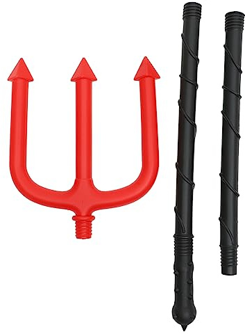 iplusmile Forchetta Diavolo Halloween per Costume Cosplay Decorazione con Leggero e Smontabile Accessorio per Adulti e Ragazzi Resistente e Facile Trasportare