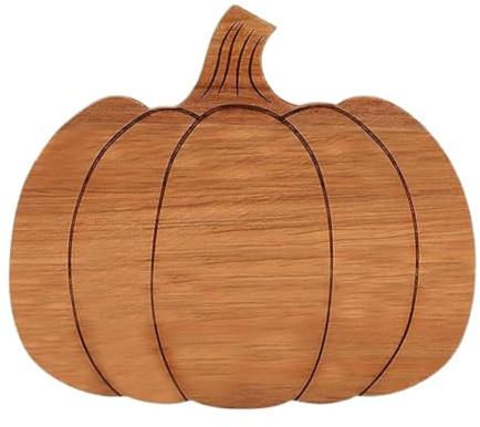 MagiDeal Planche à Découper Citrouille, Planche à découper en Bois, Planche à Découper de Cuisine, Plateau de Service, Plateau à Fruits pour Halloween, Mariage, Vacances, Hôtel, Décoration