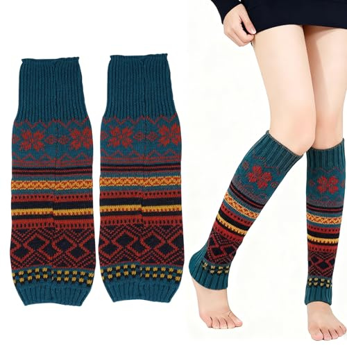 Hpbaggy Damen Beinstulpen, Gestrickte Beinwärmer, Stulpen Damen Lange Winter Legwarmer, für Ballett Fitness Yoga Frauen