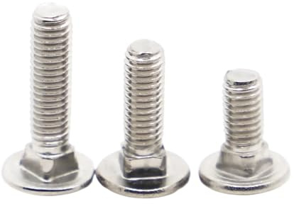 Bullone for carrello a testa tonda con collo quadrato, M4 M5 M6 M8 M10 M12 in acciaio inossidabile 304 GB12 DIN603 for mensola e scrivania(35mm,M5 5pcs)
