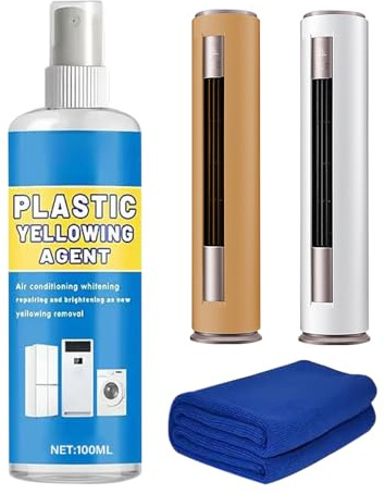 Detergente Multiuso - 100ml Smacchiatore Per Ingiallimento, Agente Rinnovatore | Spray Sgrassante Potente, Riduce L'Ossidazione E Sbianca Le Plastiche | Per Condizionatori, Cucine, Ed Elettrodom