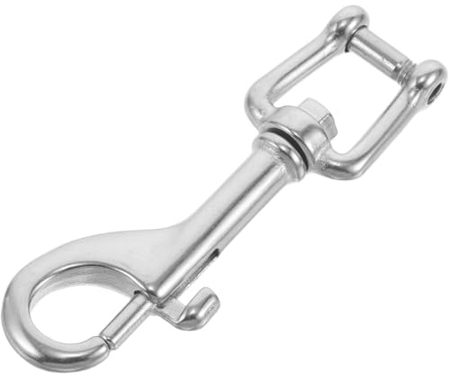 Abaodam Stainless Steel Single Headed Snap Hook for Scuba Diving Heavy Duty Spring Action Swivel Eye Bolt Trigger Clip Scratch-resistant Grade Flagpole and Camping Gear Fastener