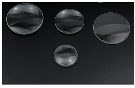 Optiska glaslinser 4 st 30 mm 40 mm 50 mm 75 mm dubbel konvex konkav lins längd 100 mm 150 mm 300 mm projektor