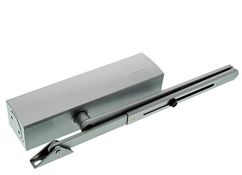 Burg-Wächter Gestänge Türschließer, Türbreiten bis 95 und 110 cm, Türgewicht bis 130 kg, TS 1500 S, Silber