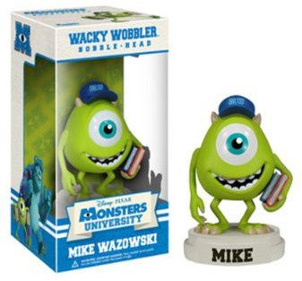 Funko Bobble Head Monster University Mike Wazowski Wacky Wobbler Vinyl Figure