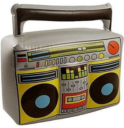 2x Grand Gonflable Ghetto Blaster Boom Box