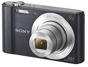 Sony W810 Appareil-photo compact 20.1MP 1/2.3 CCD (dispositif à transfert de charge) 5152 x 3864pixels Noir - Appareils photos numériques (20,1 MP, 5152 x 3864 pixels, CCD (dispositif à transfert de charge), 6x, HD, Noir)