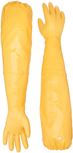 Showa Atlas 772 M Nitrile Elbow Length Chemical Resistant Gloves, 26, Yellow