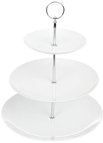 Olympia 3 nivåer eftermiddagste-tårta för bröllop och fest 152 x 229 x 70 mm