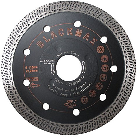 Werkmax Disque Diamant 1,2 mm 125 mm - Découpe Net Grès Cérame, Carreaux de Feu Dur, Marbre, Béton, Plaques de Granit - Disque à Tronçonner Diamant pour Meuleuse d'Angle
