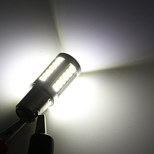 2 fari a LED per auto P21/5W, lampadine BAY15D 1157, per retromarcia, luci direzionali, stop