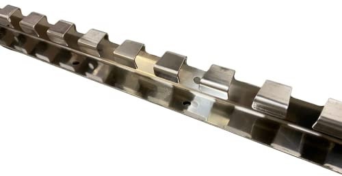 AirTech-UK Stainless Steel Suspension Rail System 984mm for Hanging PVC Strip Curtains