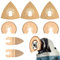 Oszillierendes Zubehör Set Mix Multitool Sägeblätter Kit Multifunktionswerkzeug für Kunststoff/Holz/Soft Metal Cutting für Multimaster,8 Stück