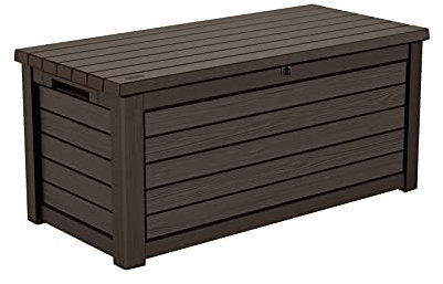 Koll Living Aufbewahrungsbox/Kissenbox, 623 Liter trockener & belüfteter Stauraum - mit Gasdruckfedern - Deckel bis zu 272 kg belastbar