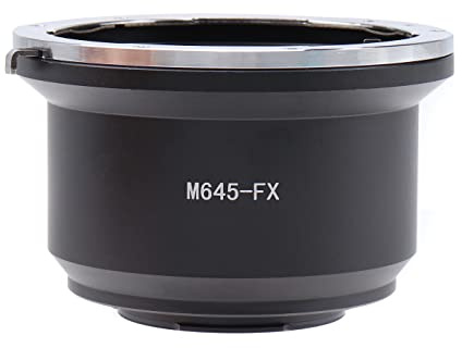 Hersmay M645-FX Objektivadapter Ring für MAMIYA M645 Objektiv auf Fuji X Halterung für Fujifilm X-E2 E2 M1 M10 A1 A2 A3 X-Pro3 X-E3 X-T4 T10 T20 Kamera