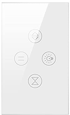 YZWHKJ Interruttore Tapparelle WiFi Interruttore della Luce della Tenda del tapparelle del Rullo WiFi per Il Lavoro Elettrico delle Tende motorizzato Interruttore WiFi per Tenda (Color : 1 White)