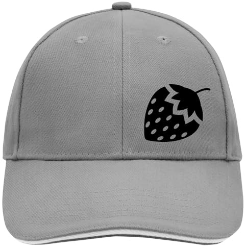 Huuraa Cappy Mütze Erdbeere Strawberry Geschenk | Baseballkappe Basecap Kappe Geschenkidee Unisex Baseball Cap
