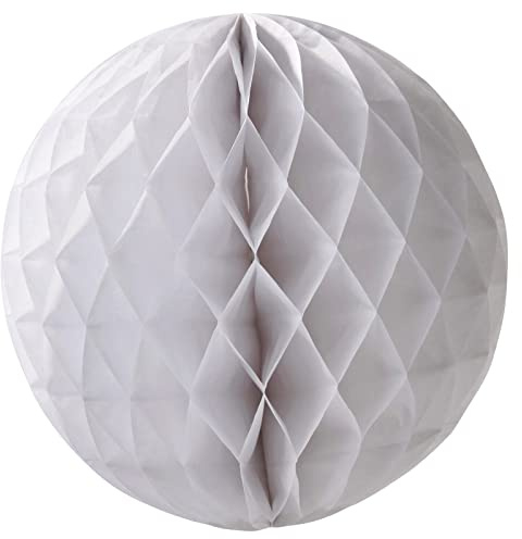 Pack of 5 Paper Honeycomb Balls [White, 20cm / 8]