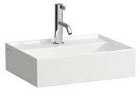 LAUFEN Kartell Handwaschbecken, unterbaufähig, 1 Hahnloch, ohne Überlauf, 450x340mm, H8153300201561, Farbe: Schwarz glänzend