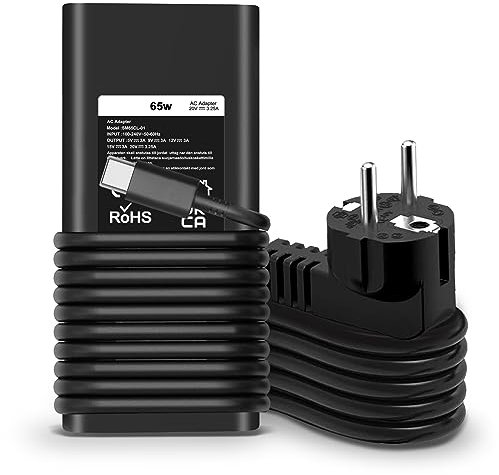 SiKER 65W USB C Laptop Cargador Compatible con DELL Latitude 3330 3340 3440 3540 5330 5340 5430 5440 5530 5540 7330 7340 7430 7440 7530 7640 9330 9430 9440 2-in-1
