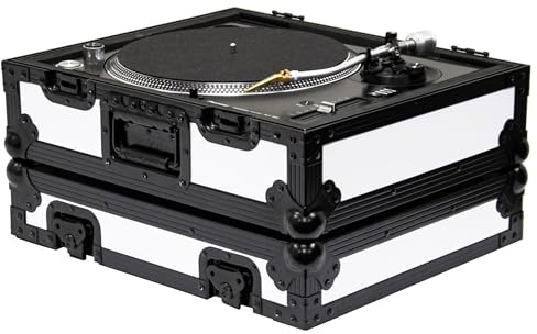Odyssey Designer DJ™ Universal Shadow Trim White Turntable Flight Case