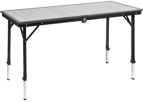 BRUNNER Campingtisch Dinemic 4 Koffertisch Klapptisch Falttisch Verstellbar Alu