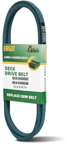 ERGIT 954-04060C Cinghia di ricambio per Troy Bilt 42 Deck Belt 954-04060B 954-04060 754-04060 Adatto MTD Cub Cadet Troy-Bilt Craftsman Equitazione tosaerba