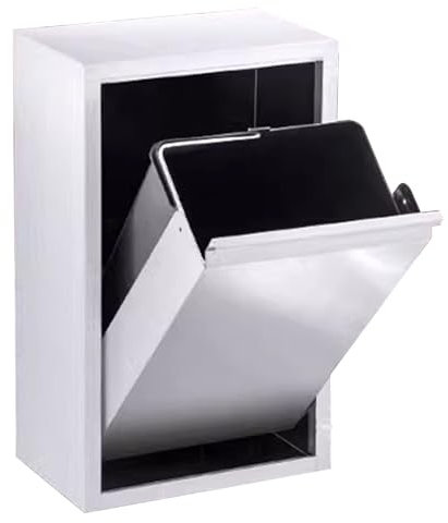 Poubelle intégrée dans une poubelle commerciale, poubelle inclinable en acier inoxydable, poubelle cachée, armoire de recyclage murale, conteneur de déchets de salle de bain, poubelle de cuisine