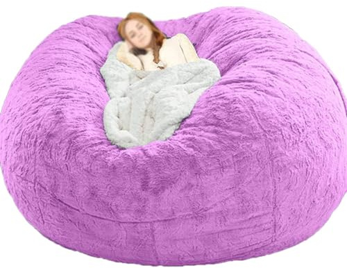 Riesiger Sitzsack XXL Erwachsene Outdoor Bezug, Flauschig und Kuschelig (ohne Füllung), Wohnzimmermöbel, Party, Waschbar, Lesesessel, Sofabezug