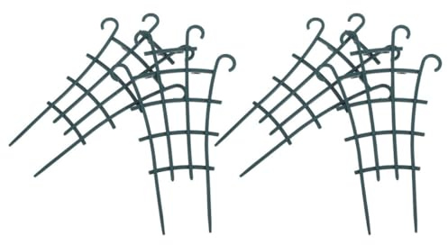 NUOBESTY Ensemble de 4 Treillis pour Plantes Grimpantes en Plastique Support Jardin Polyvalent pour Pots de Fleurs Cadre Réutilisable pour Balcon et Jardin Fourniture pour Plantes