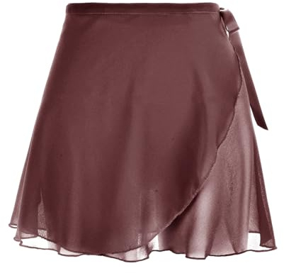 Yolev Ballet Wrap Skirt, Chiffon Dance Wrap Skirt with Adjustable Waist Tie