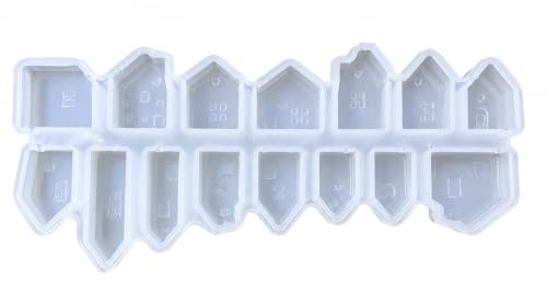 LUDHEP Stampi in silicone per mini case, 15 Pezzi, Stampi Per Candele, Gesso con Calcestruzzo Creativo, per La Casa per Fai Da Te Profumate, Siliconica Sapone Gesso, Decorazioni