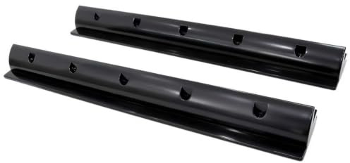 enjoy solar® Support de panneau solaire ABS 680mm Noir | Lot de 2 déflecteurs de fixation | Idéal pour camping-car, van, caravane et bateau | Vis autotaraudeuses en acier inoxydable incluses