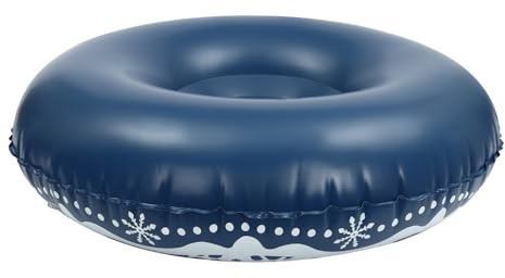Snow Sleds for Kids and Adults PVC Inflatable Sled Towable Ski Tube 40 inch Round Heavy Duty 220.5lbs Load Capacity for Outdoor Winter Fun