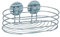 WENKO Turbo-Loc Wandablage, Wand Duschablage, Befestigen ohne Bohren, Verchromter Stahl, 23,5 x 10,5 x 13,5 cm