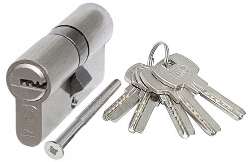 Cilindro de perfil cilindro de cierre para puerta Cilindro 30/30 de taladro Cilindro a & b Satina