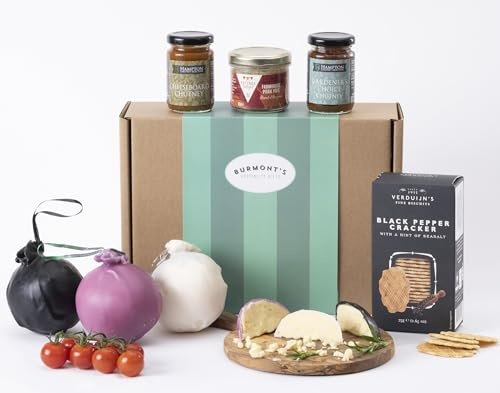 Shorrocks Lancashire Cheese Bomb Gift Hamper Containing Three, 230g Cheese Bombs, Chutneys, Pate & Wafers For Cheese - Hamper Exclusive To Burmont's