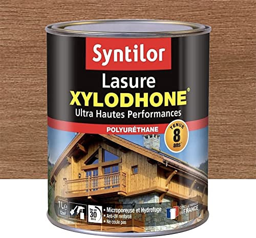 Syntilor - Lasure Xylodhone® Ultra Hautes Performances 8 Ans Chêne Moyen Satiné 1L