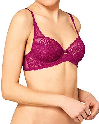 Triumph Women's Amourette Spotlight W X Non-Padded Wired Bra, Red (Passion Fruit 3349), Size 34B