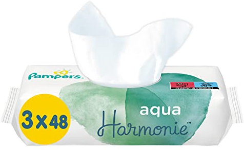 Pampers Aqua Pure Baby Wipes, 144 Wipes