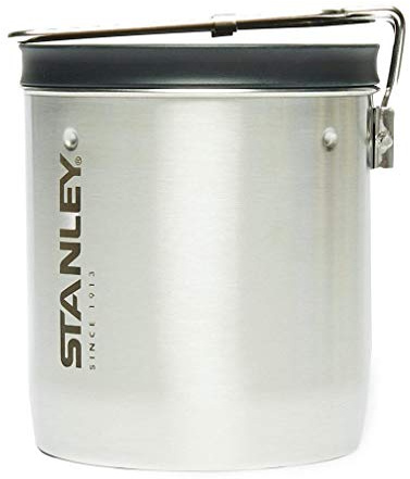 STANLEY 1913 Adventure Compact Cook Set 0.7L | 4 Piece Camp Cook Set - Stainless Steel Pot - Bowl and Spork Included