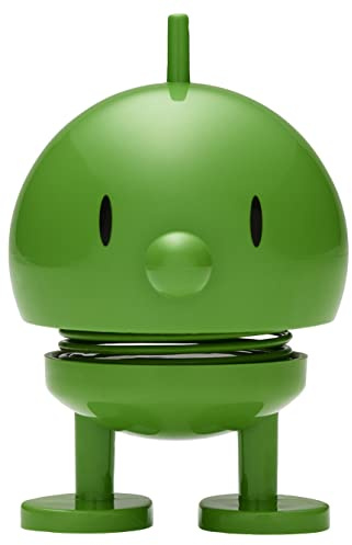 Hoptimist Bumble Wackelfigur & Glücksbringer, Skandinavische Deko Figuren für Wohnzimmer, Schreibtisch, Büro, Bürodeko & Lustige Kleine Geschenke, 4,5 x 5,8 x 7,6 cm, Small, Grün