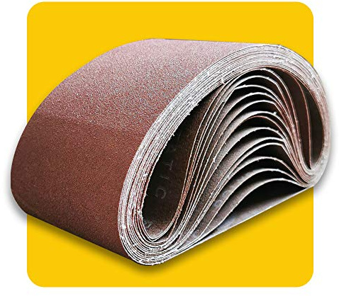 75 x 533 mm 60 Grit Sanding Belt | Premium Aluminum Oxide Sanding Belt | Premium Sander Sandpaper – 12 Pack
