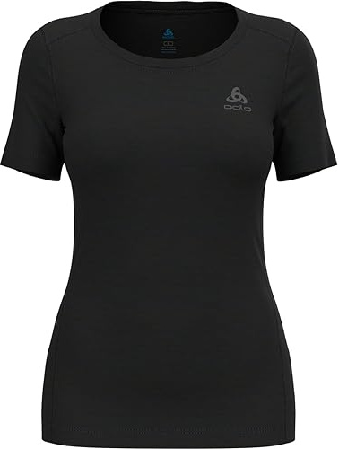 Odlo Women Functional Underwear Short Sleeve Shirt MERINO 200, black, S