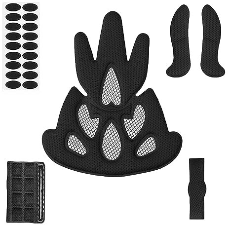 HOTMNTY Coussinets de Mousse de Casque de Vélo, Kit de Rembourrage pour Casque, Coussinets de Rechange en Mousse pour Casque, Coussinets Universels Casque de Vélo, Accessoires pour Casque de Cycliste