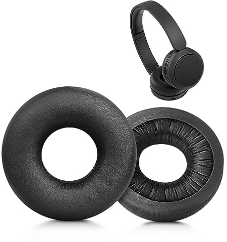 XBERSTAR Earpads Ear Pads For Sony WH-CH520 Headphone Replacement Ear Pads Comfort Quiet Over-ear Headphones with Softer Leather (black earpads)