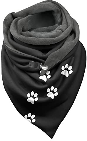 GBEN Damen Schal Baumwolle Dreieckstuch Frauen Warm Winterschal Herbstschal Dreieck Schal Halstuch Scarf Kuschelige Halswärmer Wollschal Strick-Pullover Umhängetuch Schlauchschal (B, One Size)