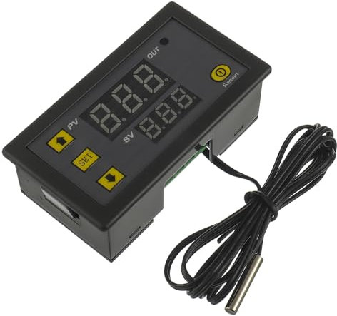 HUAREW W3230 AC 110V-220V 20A Regolatore di Temperatura Digitale, interruttore di controllo del termostato con display digitale con sonda sensori NTC 10K(-50 ℃ ~ 120 ℃)