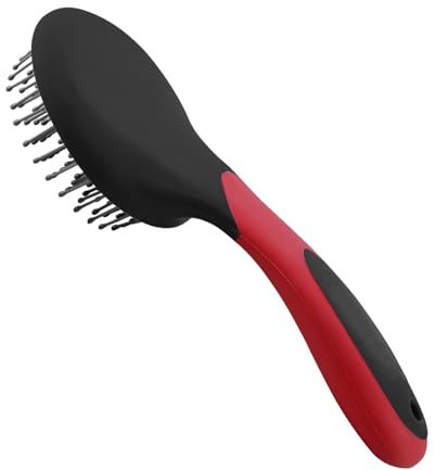 Mähnenkamm, tragbarer Mähnenkamm, Mähnen- und Schweifbürste, Pferdepflegebürsten mit humanisiertem Griff, Pferdepflegebürsten, Mähnen- und Schwanzbürste, Haustier-Massagebürste, rutschfester